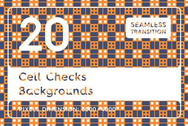 20 Cell Checks Backgrounds Textures