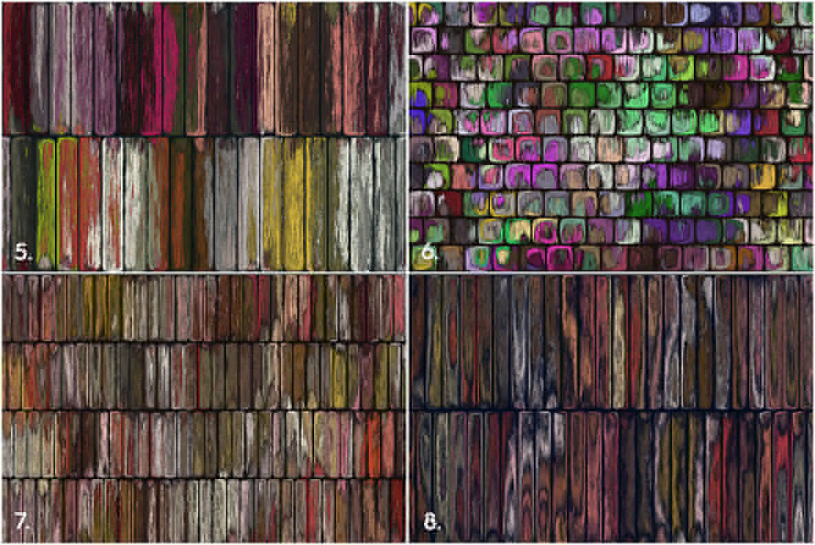10 Old Painted Planks Background Textures 3