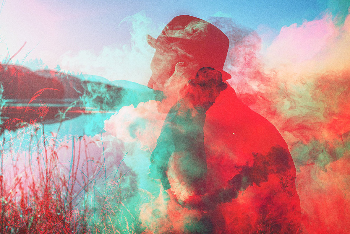 Double Color Exposure Effect Double Color Exposure Effect