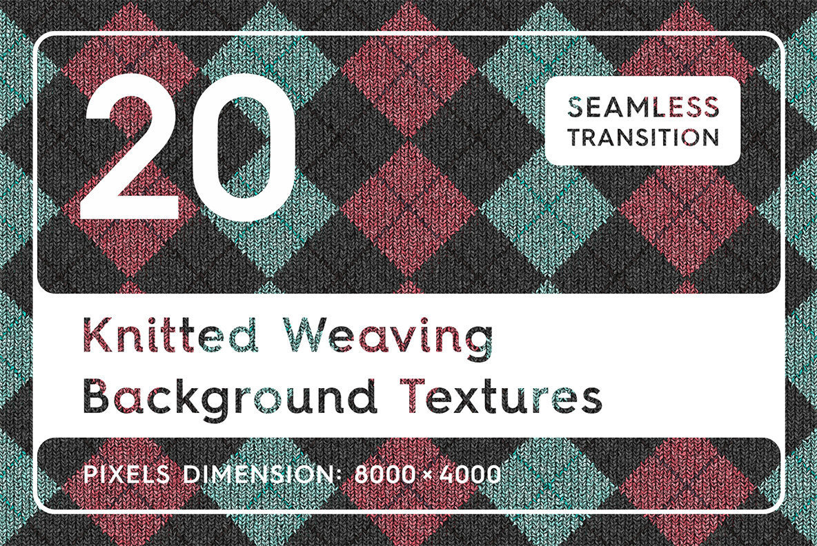 20 Knitted Weaving Background Textures 1