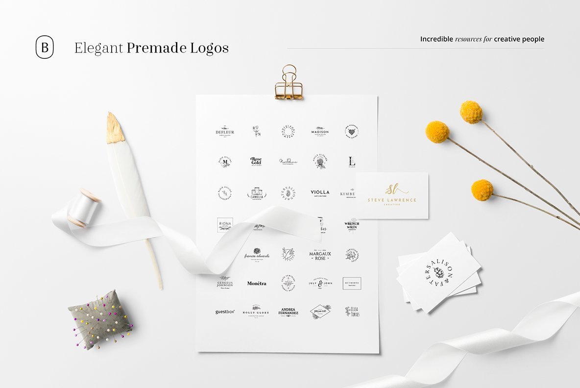 130 Elegant Premade Logos Bundle 130 Elegant Premade Logos Bundle