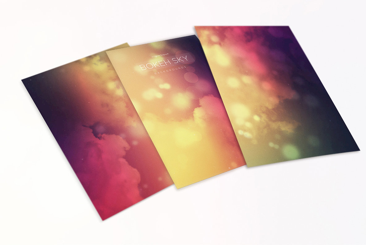 Bokeh Sky Backgrounds 02 2