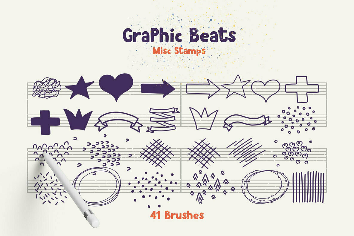Graphic Beats Brushes for ProCreate Graphic Beats Brushes for ProCreate