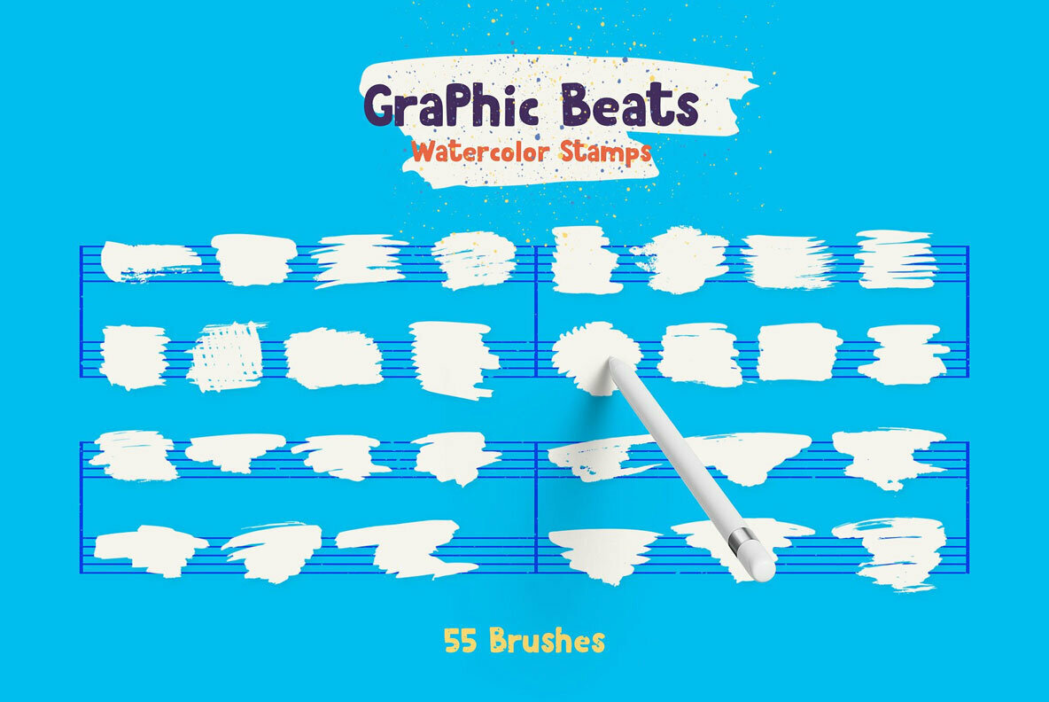 Graphic Beats Brushes for ProCreate Graphic Beats Brushes for ProCreate