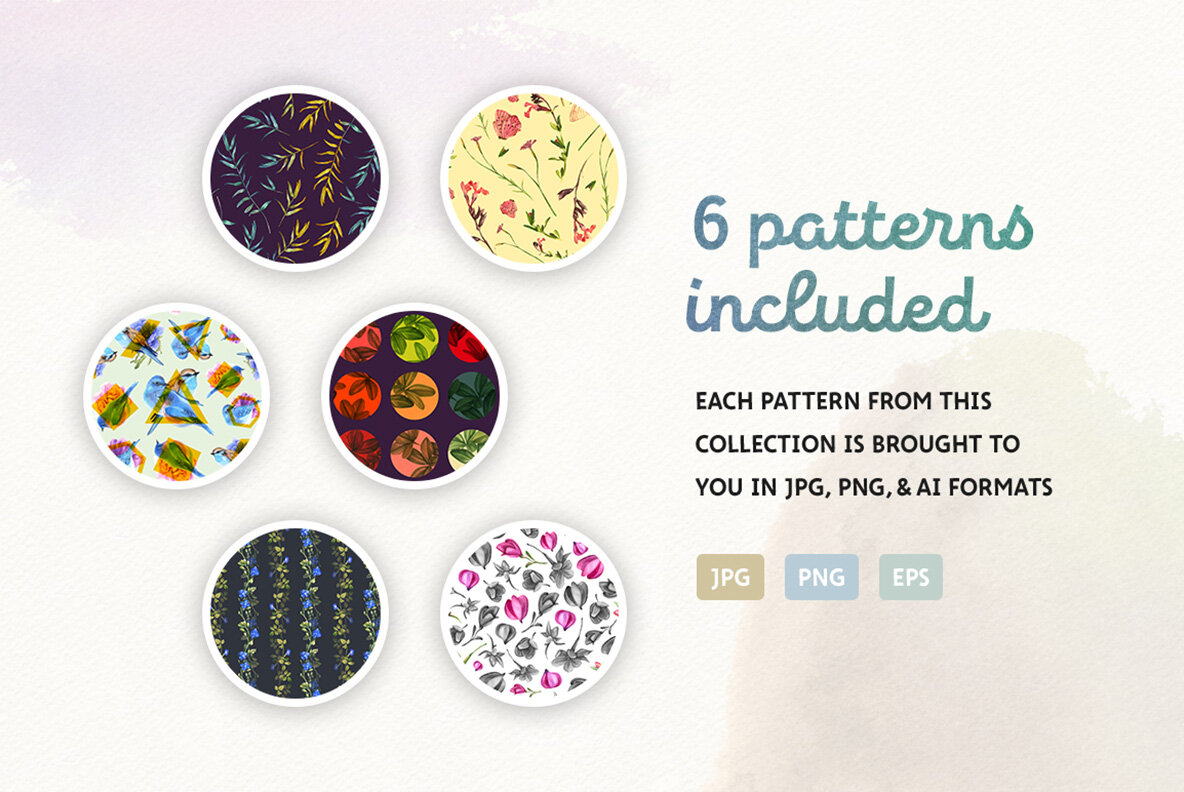 Summer Bloom Watercolor Set 10