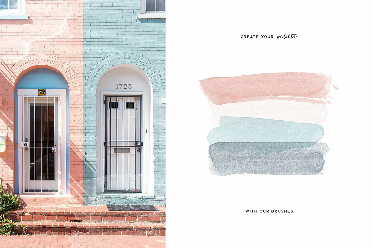 Aurora Watercolor Brushes Collection Aurora Watercolor Brushes Collection
