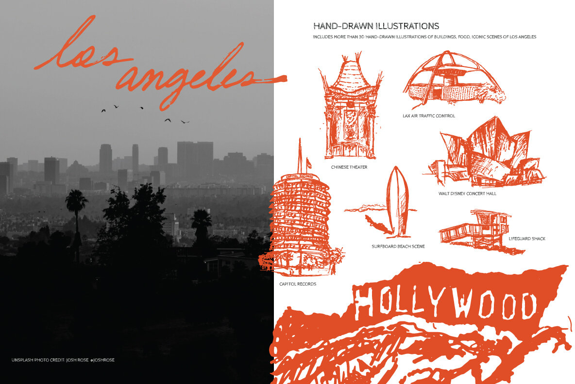 Los Angeles Illustrations and Patterns 7