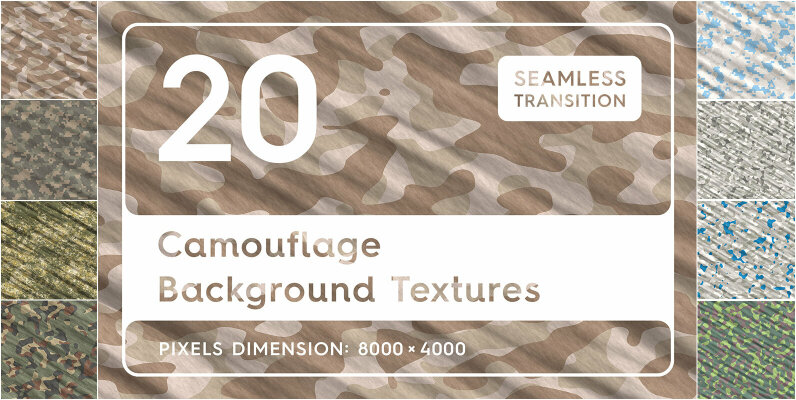 20 Camouflage Backgrounds Textures