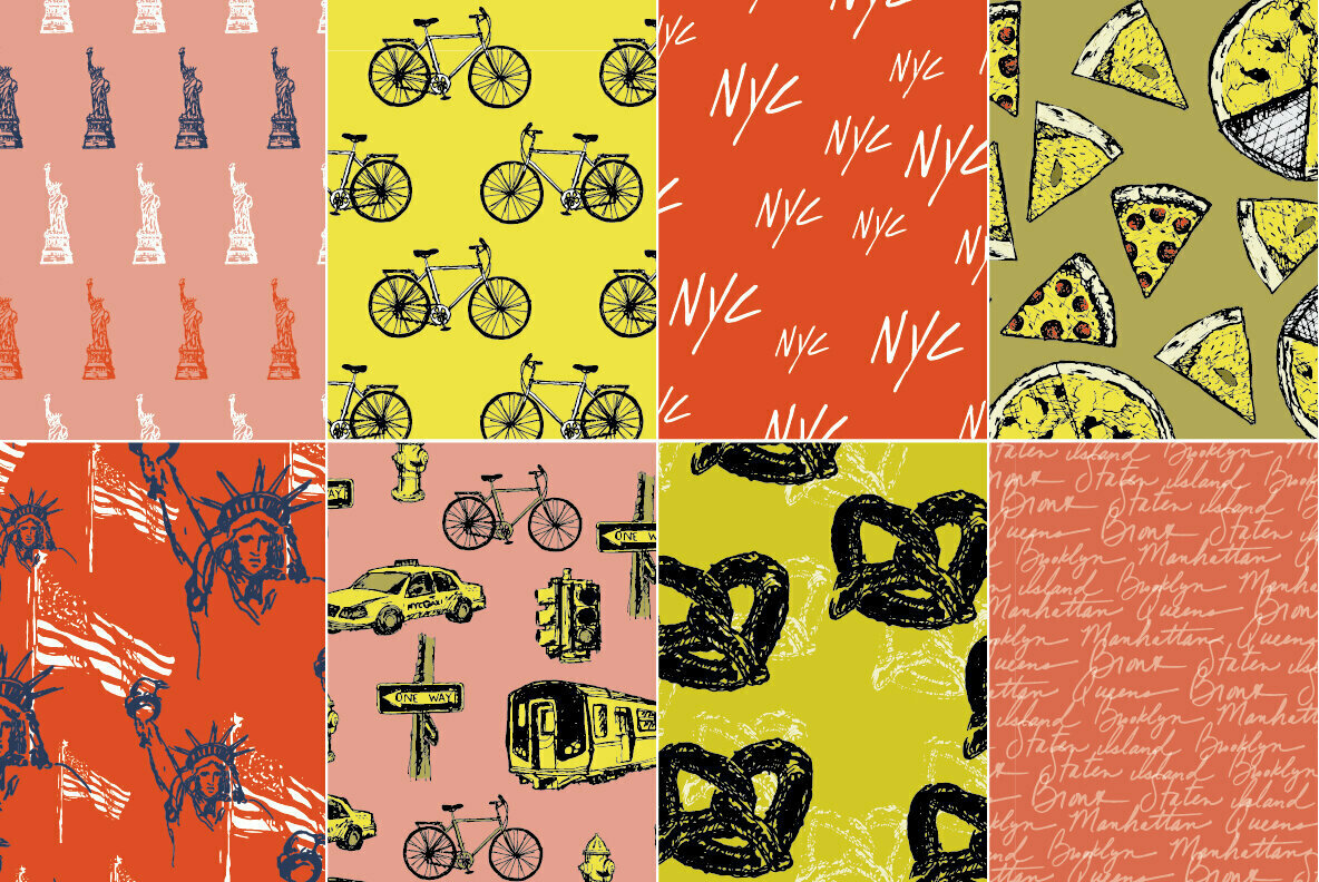 New York City Illustrations and Patterns 3