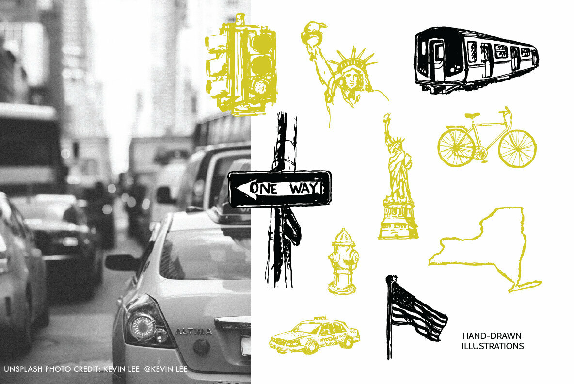 New York City Illustrations and Patterns 5