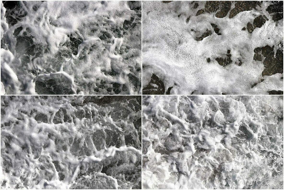 15 Sea Foam Textures 15 Sea Foam Textures