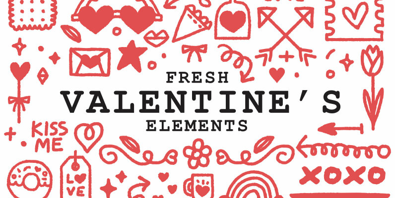 Fresh Valentine s Elements