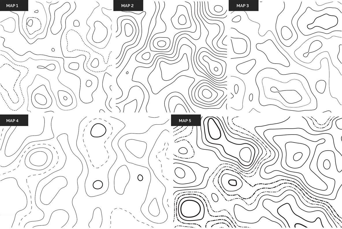 Topographic Maps Patterns 10