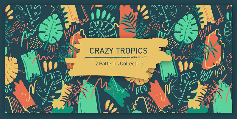 Crazy Tropics 12 Patterns Collection