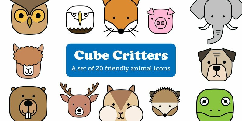 Cube Critters Animal Icons
