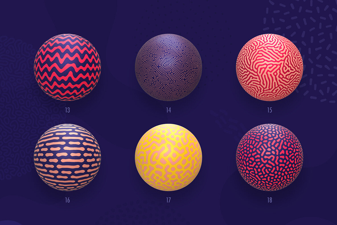 Organic Shapes 100 Seamless Textures Organic Shapes 100 Seamless Textures
