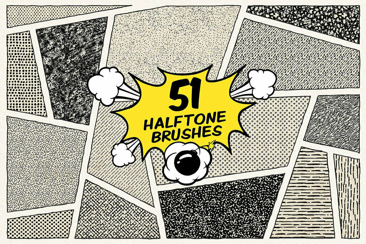 Vintage Comic Procreate Brushes Vintage Comic Procreate Brushes