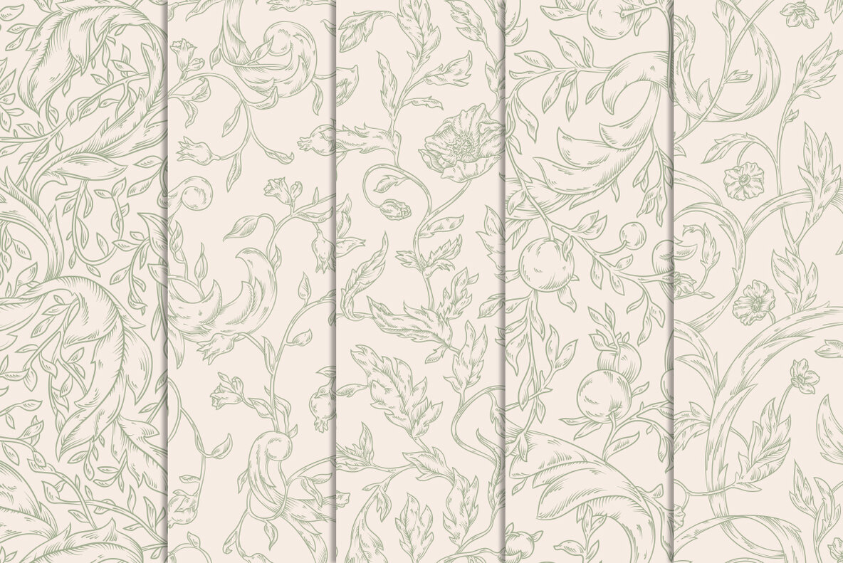 Modern Pre Raphaelites Patterns 12