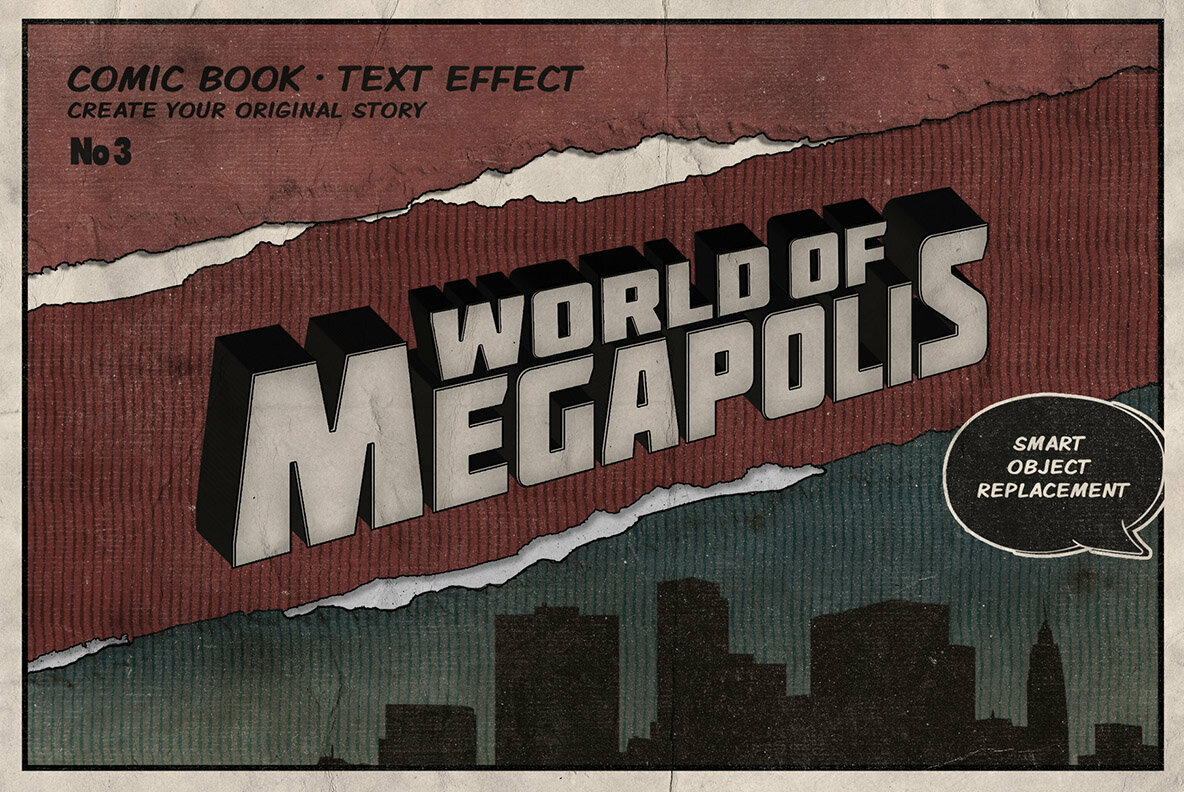 Vintage Comics Text Effects Vintage Comics Text Effects