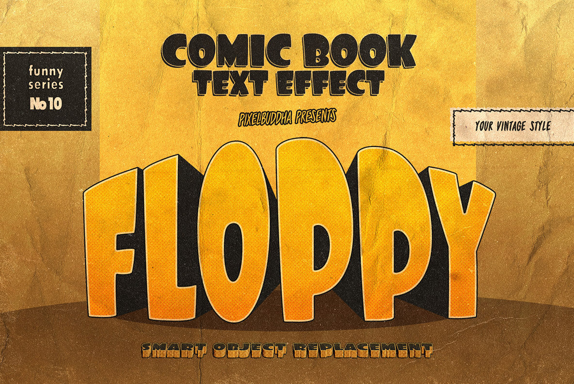 Vintage Comics Text Effects Vintage Comics Text Effects