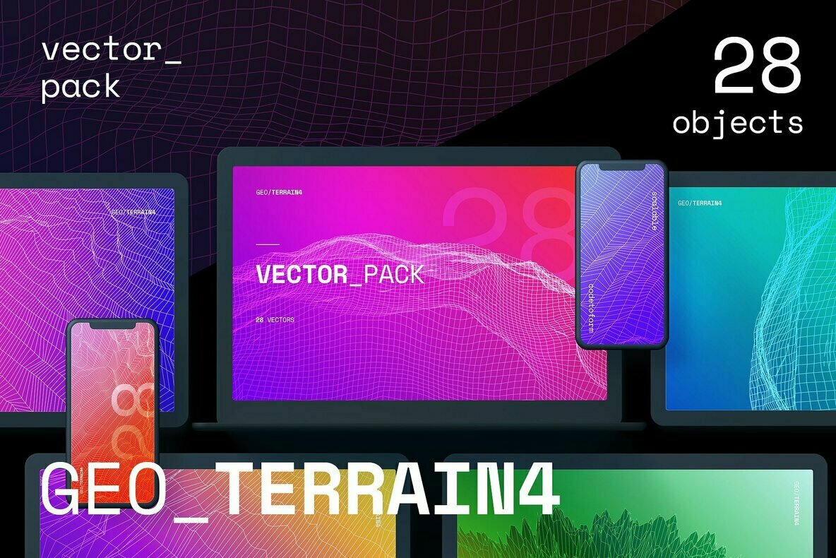 GEO TERRAIN4 Vector Pack 1