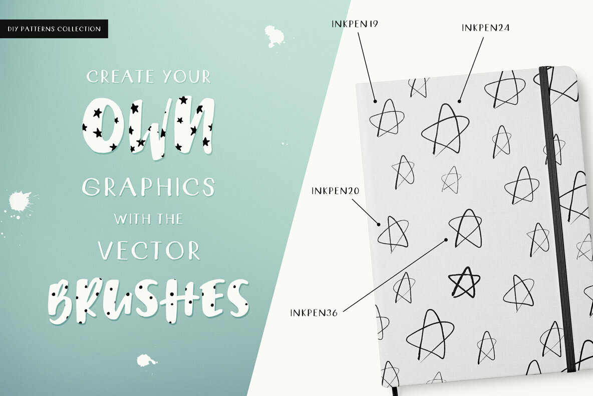 DIY Hand Drawn Seamless Patterns DIY Hand Drawn Seamless Patterns