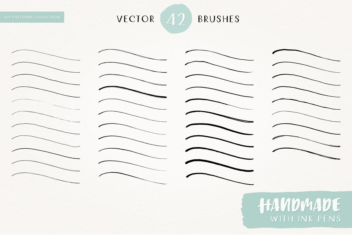 DIY Hand Drawn Seamless Patterns DIY Hand Drawn Seamless Patterns