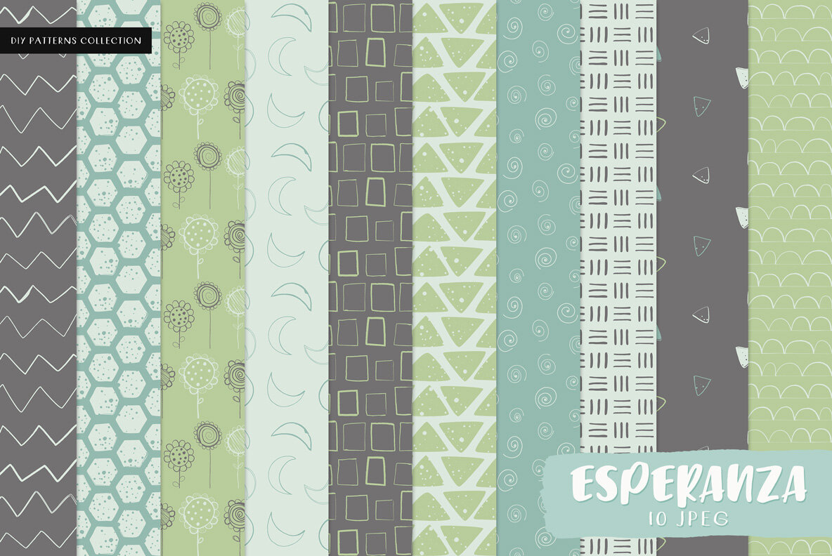 DIY Hand Drawn Seamless Patterns DIY Hand Drawn Seamless Patterns
