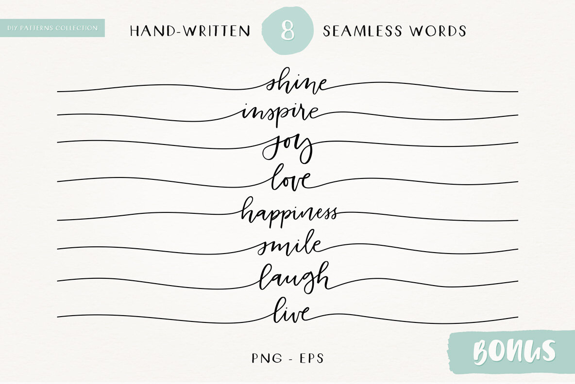 DIY Hand Drawn Seamless Patterns DIY Hand Drawn Seamless Patterns