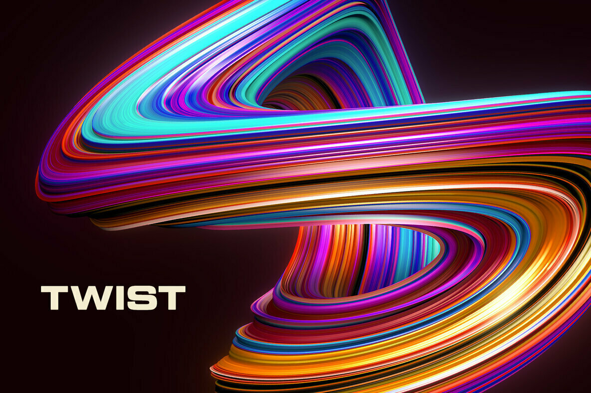 Twist Swirling 3D Shapes Twist Swirling 3D Shapes