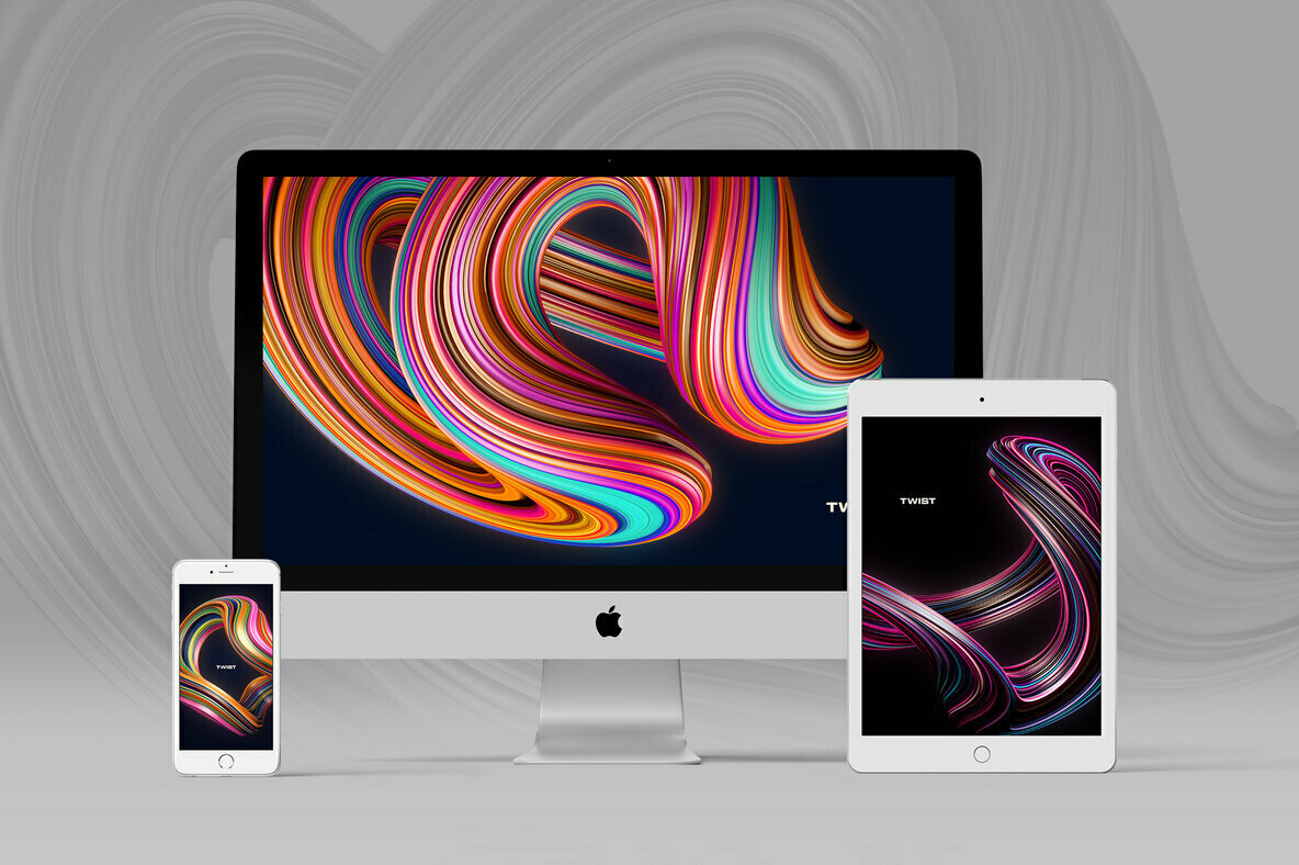 Twist Swirling 3D Shapes Twist Swirling 3D Shapes