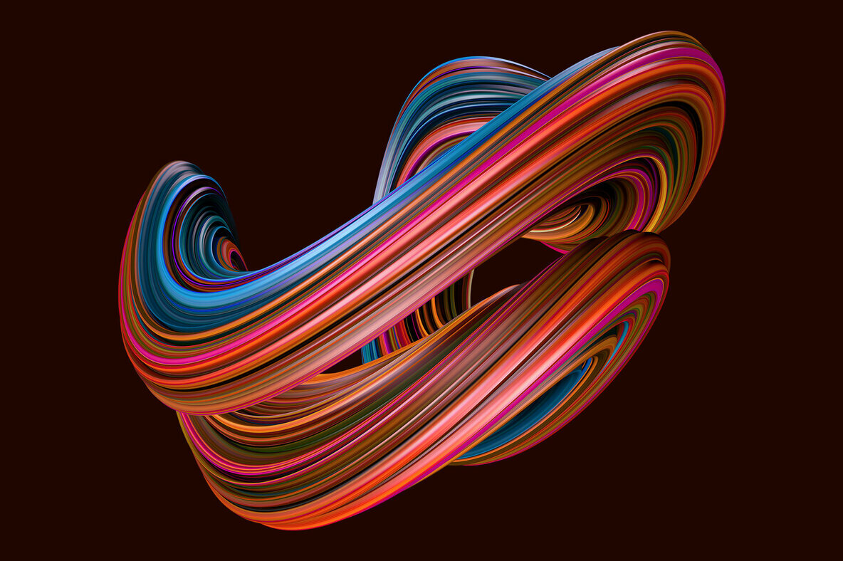 Twist Swirling 3D Shapes Twist Swirling 3D Shapes