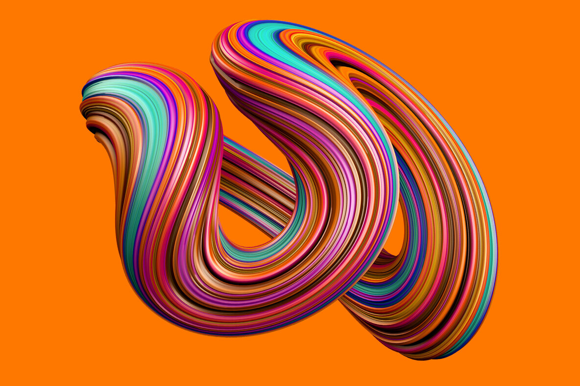 Twist Swirling 3D Shapes Twist Swirling 3D Shapes