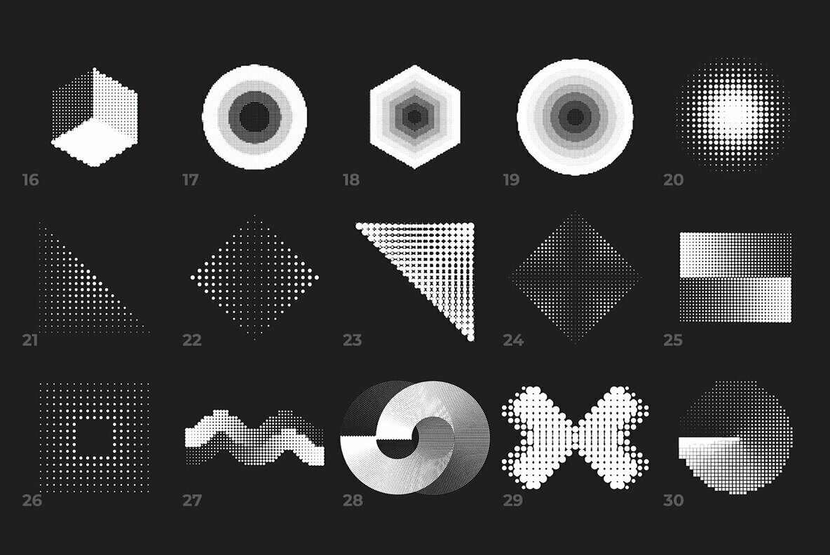 60 Vector Halftones Part 2 60 Vector Halftones Part 2