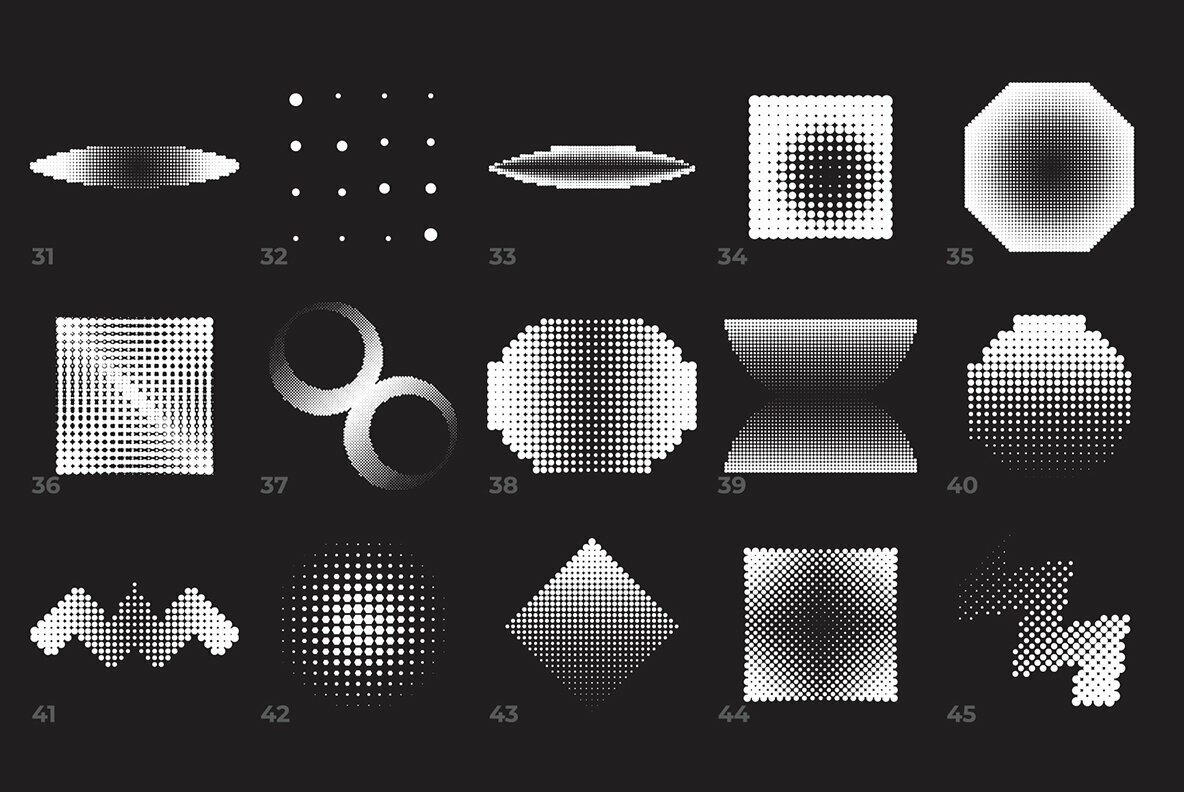 60 Vector Halftones Part 2 60 Vector Halftones Part 2