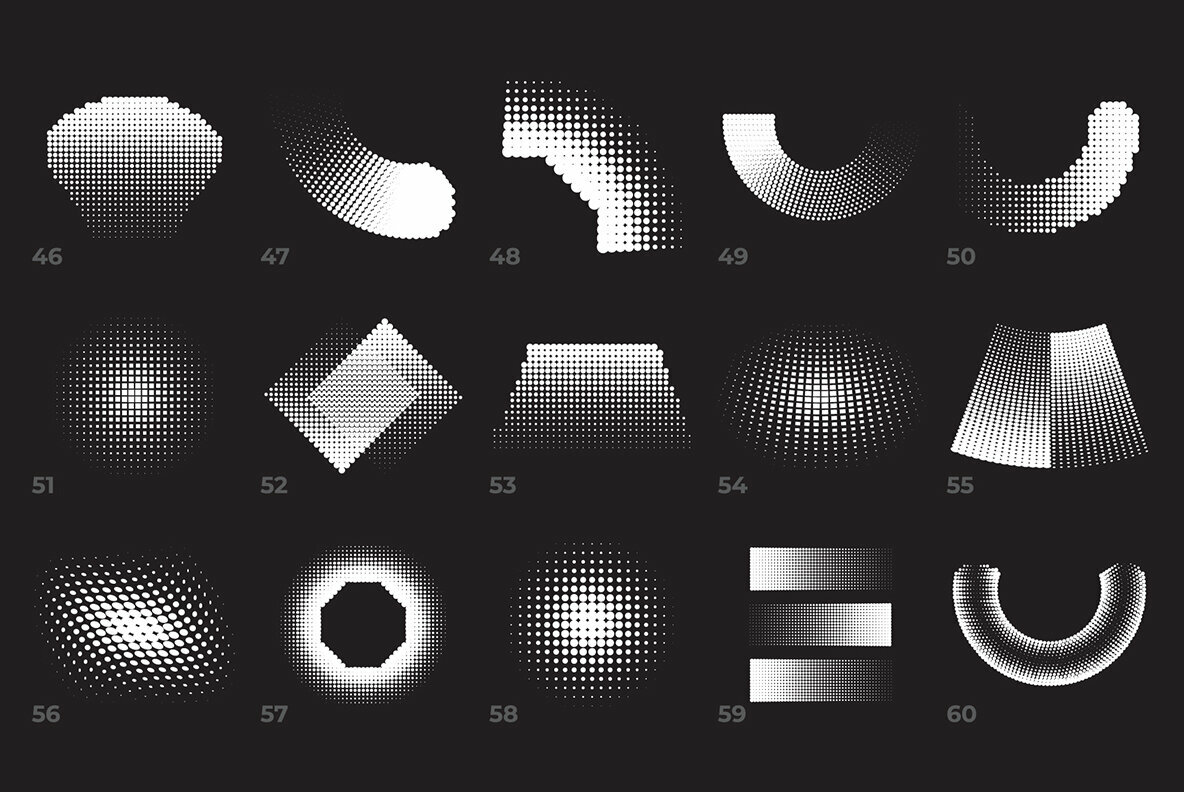60 Vector Halftones Part 2 60 Vector Halftones Part 2