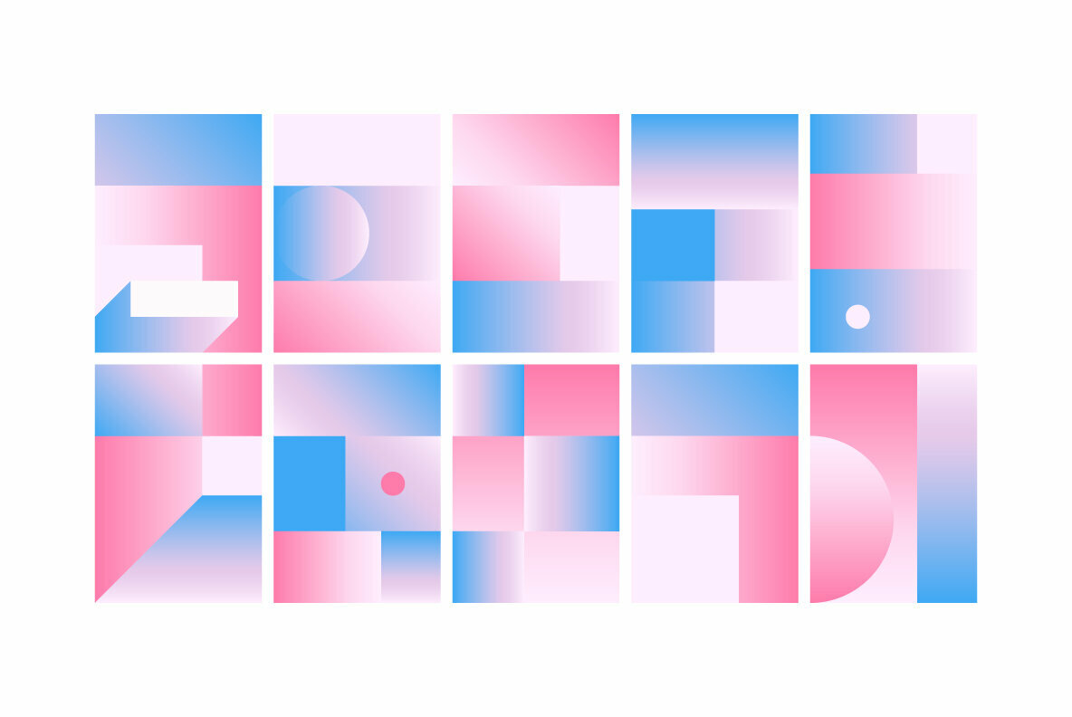 59 Geometric Gradient Backgrounds 59 Geometric Gradient Backgrounds