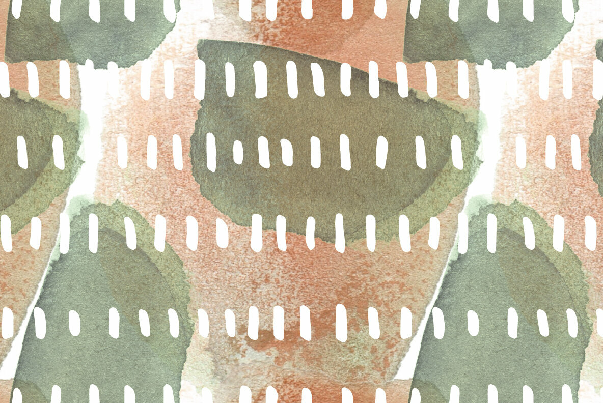 Modern Gouache and Watercolor Patterns Modern Gouache and Watercolor Patterns