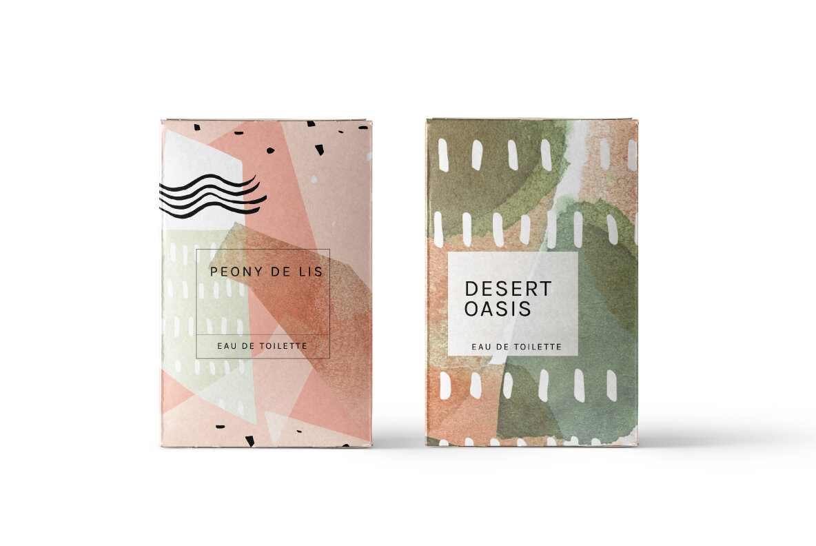 Modern Gouache and Watercolor Patterns Modern Gouache and Watercolor Patterns