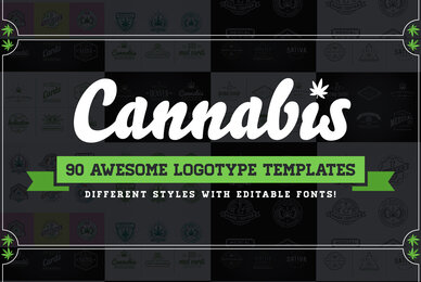 Awesome Cannabis Logotype Templates