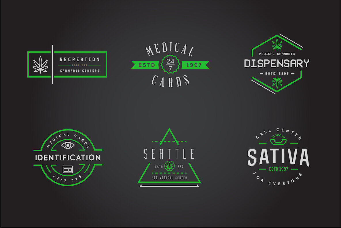 Awesome Cannabis Logotype Templates Awesome Cannabis Logotype Templates