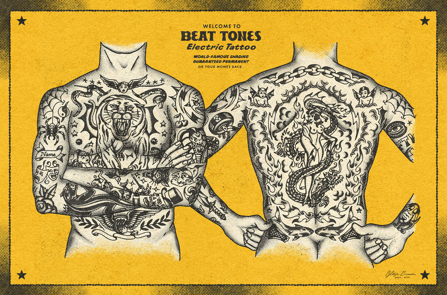 Beat Tones Halftone Brushes For Procreate 9