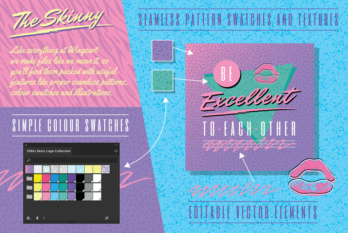1980s Retro Logos and Slogans 1980s Retro Logos and Slogans
