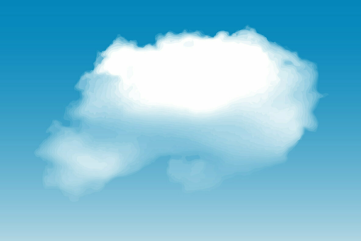 Clouds   28 Vector Clouds All Kind of Cloud Types 3