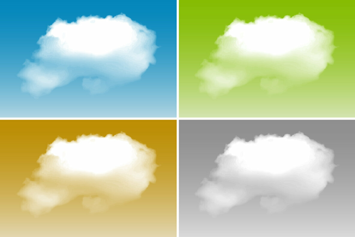 Clouds   28 Vector Clouds All Kind of Cloud Types 5