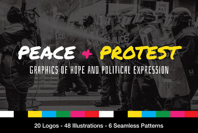 Peace and Protest Logos and Illustrations