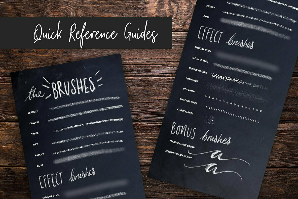 Chalk Dust Procreate Lettering Kit Chalk Dust Procreate Lettering Kit