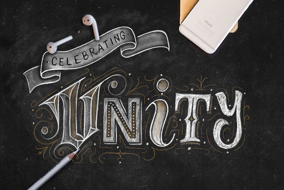 Chalk Dust Procreate Lettering Kit Chalk Dust Procreate Lettering Kit