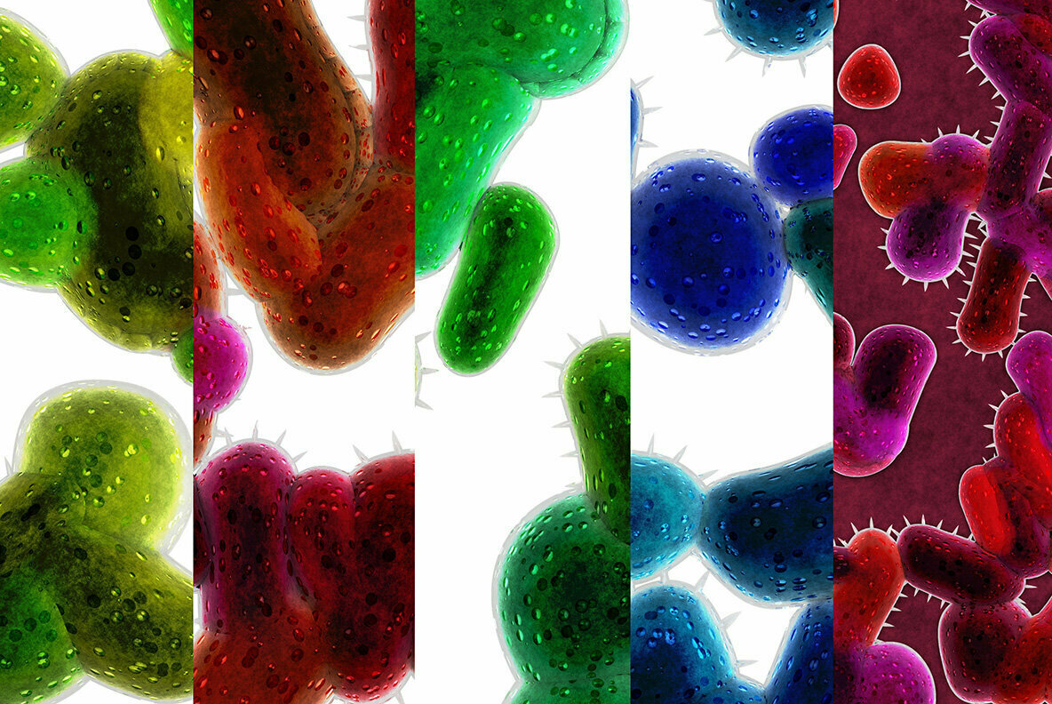 Bacteria Cell Backgrounds 2