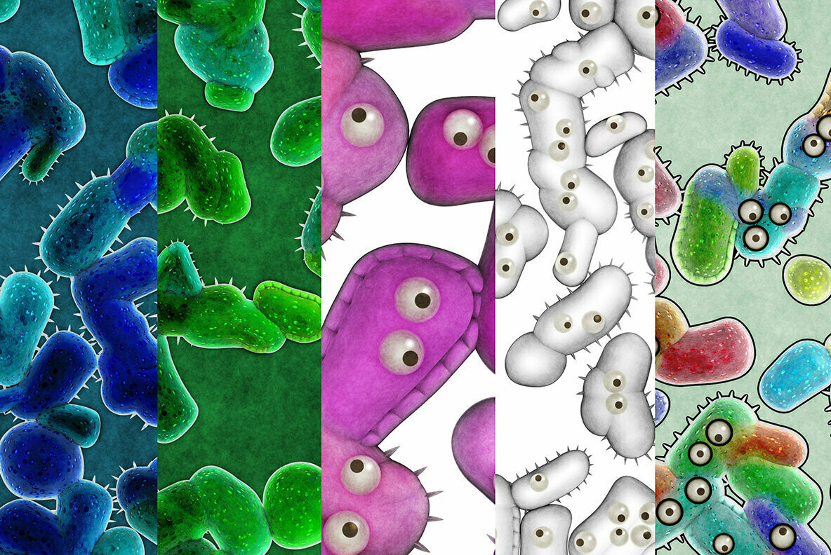 Bacteria Cell Backgrounds 3